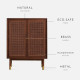 SEN RATTAN Shoe Cabinet V.2, WB, L90 